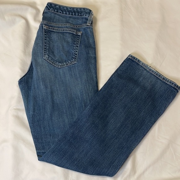 EDDIE BAUER 6 Medium Wash Curvy Barely Boot Denim Jeans Retro Casual Everyday - Picture 4 of 11